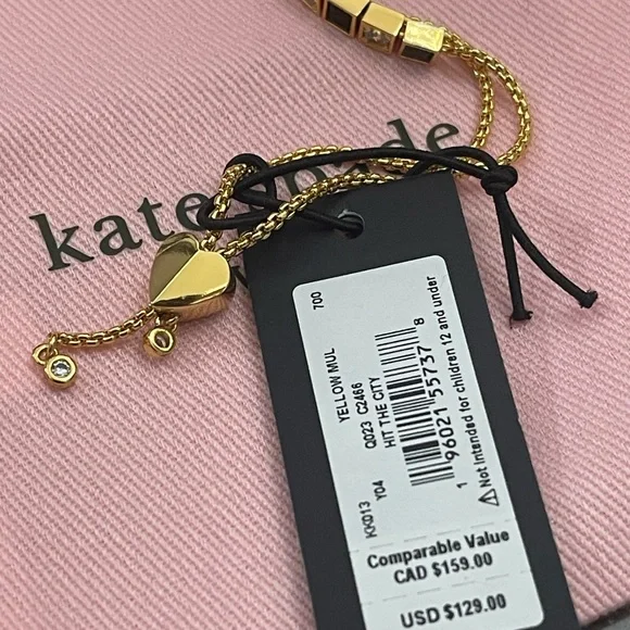 Kate Spade New York Novelty Hit The City Taxi Slider Bracelet - Picture 8 of 16